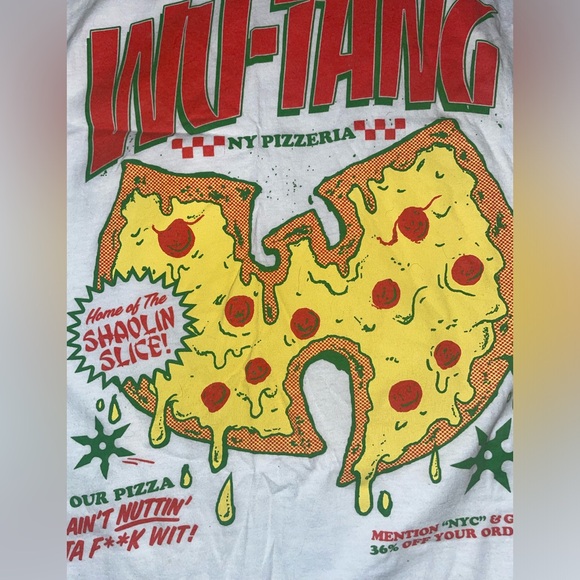 BOOHOO MAN Oversized Wu Tang Clan Licensed Cutoff Tank Size Small - Picture 2 of 10